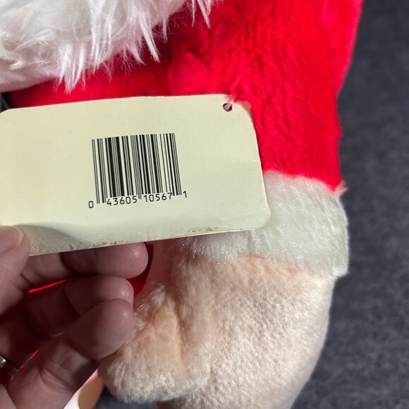 Vintage Santa Claus Plush Stuffed Animal Toy Christmas Big Taiwan - Picture 6 of 14